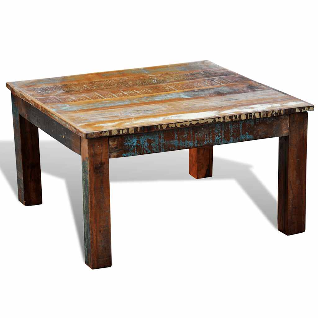 Vidaxl salontafel vierkant gerecycled hout
