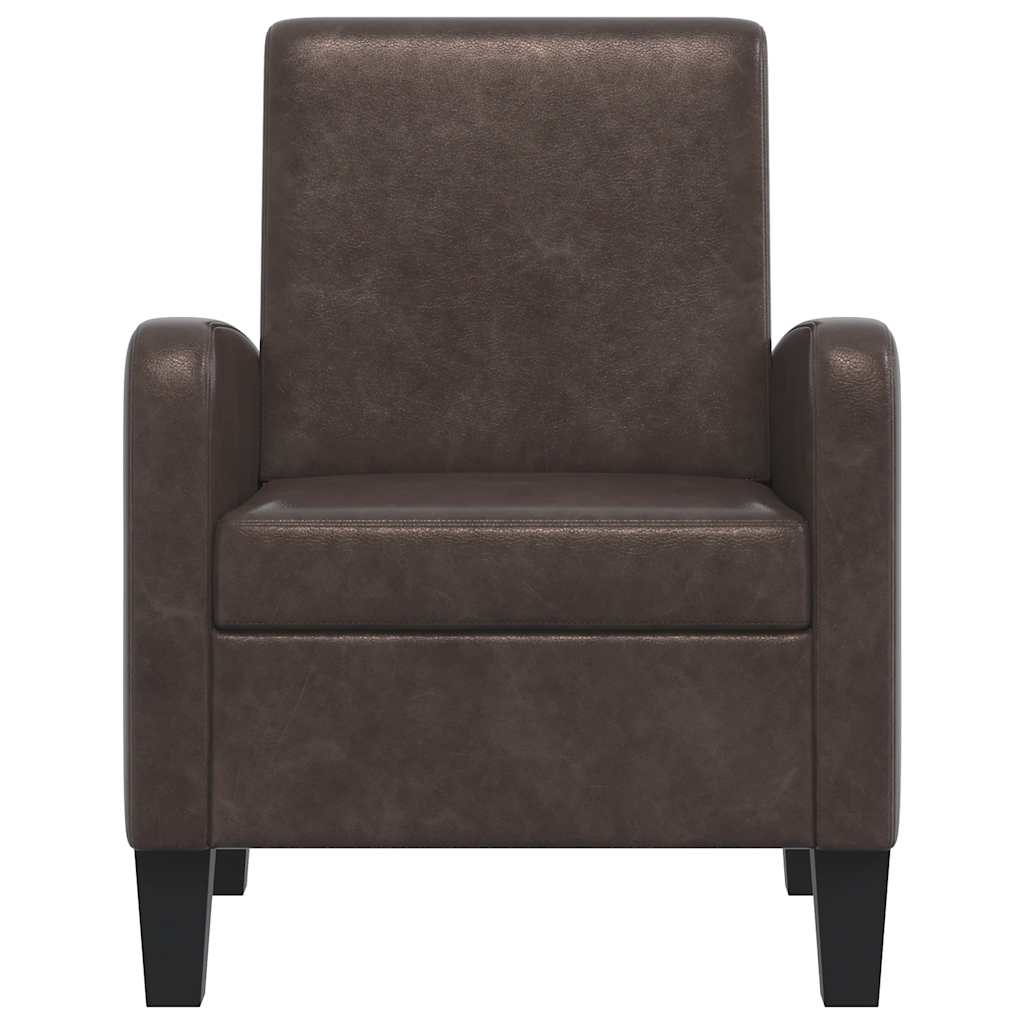 Vidaxl fauteuil kunstleer bruin