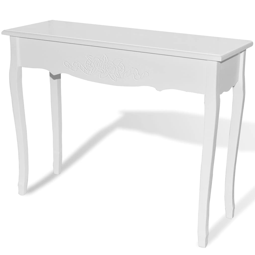 Vidaxl bijzettafel wit