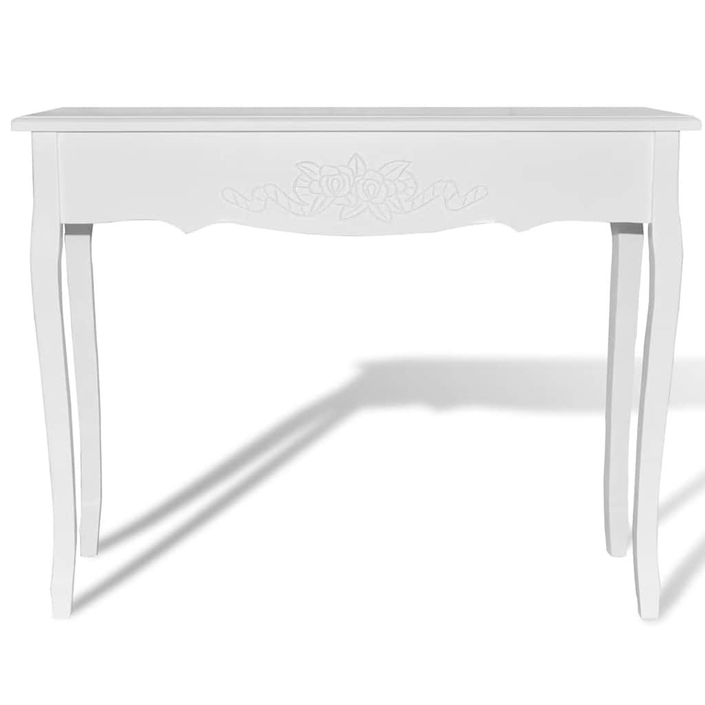 Vidaxl bijzettafel wit