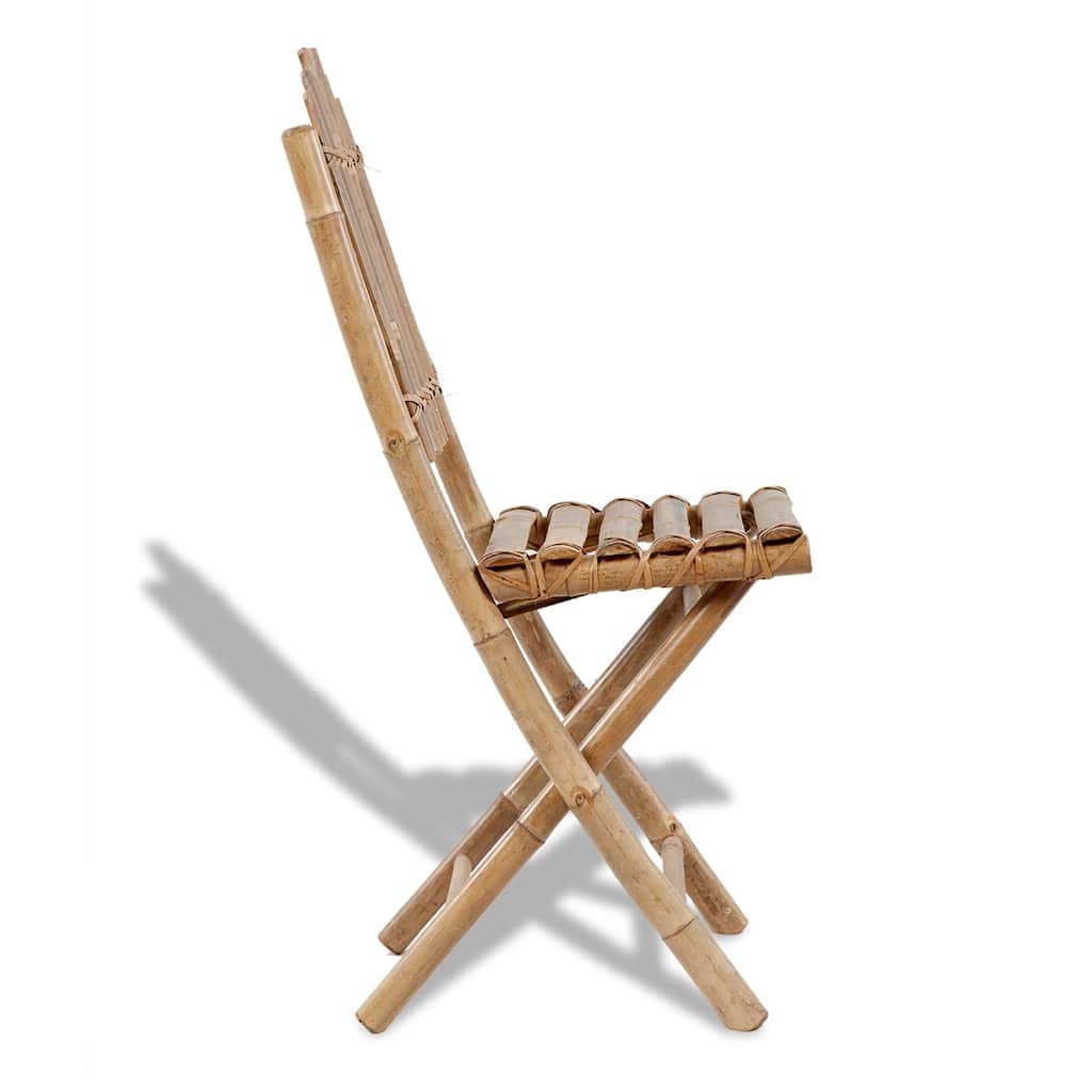 Vidaxl tuinstoelen 2 st inklapbaar bamboe