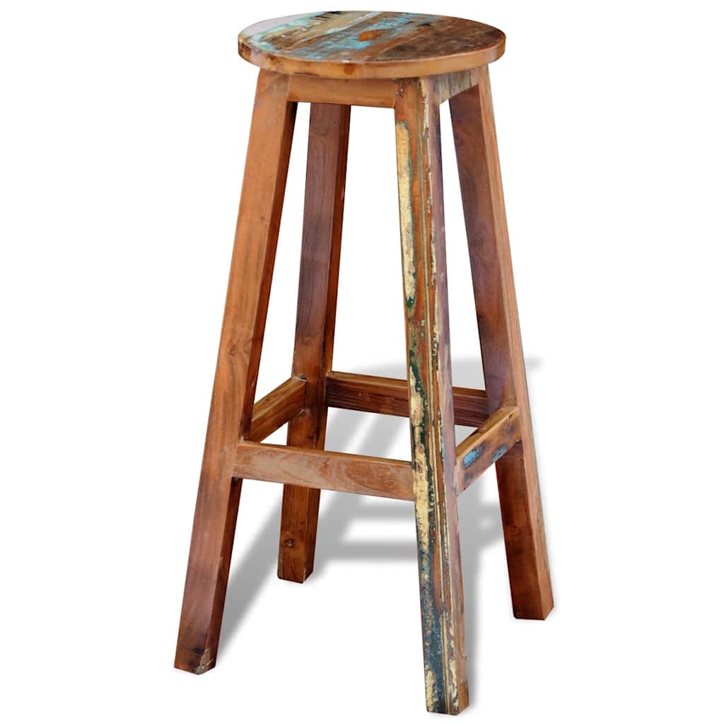 Vidaxl barkruk massief gerecycled hout