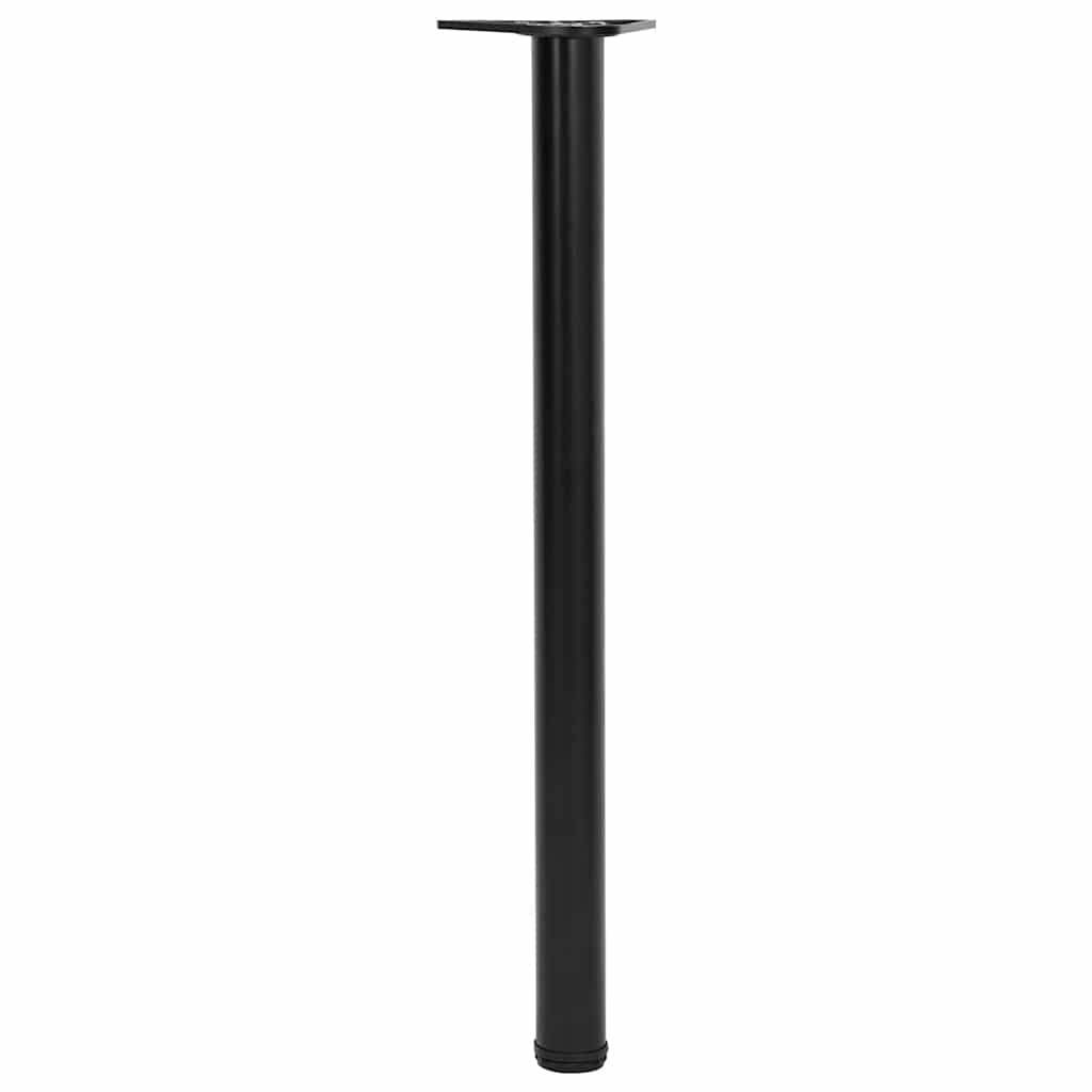 Vidaxl tafelpoten in hoogte verstelbaar zwart 870 mm 4 st