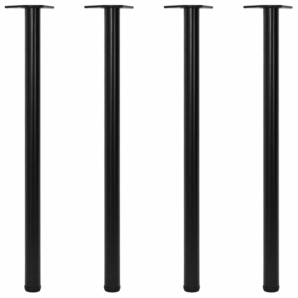 Vidaxl tafelpoten in hoogte verstelbaar zwart 1100 mm 4 st