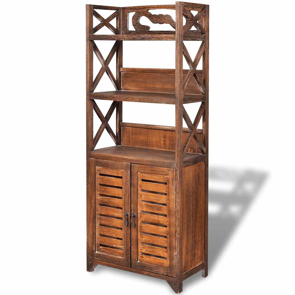 Vidaxl badkamerkast albuquerque 46x24x117,5 cm hout bruin