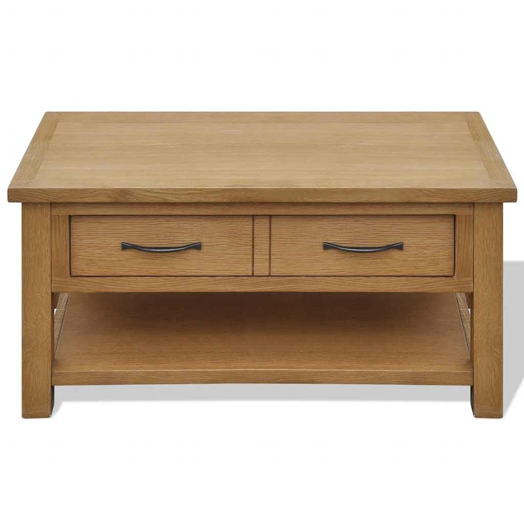 Vidaxl salontafel 88x53x45 cm massief eikenhout