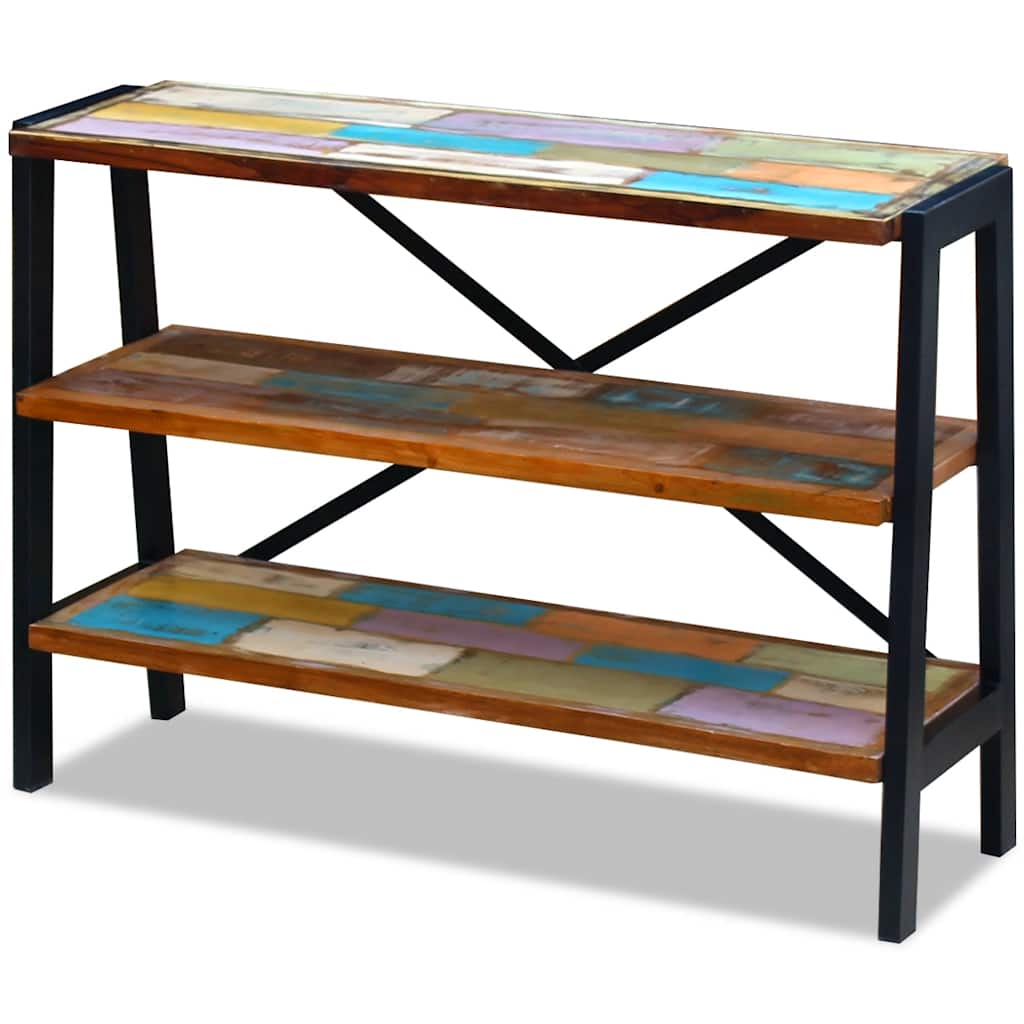 Vidaxl dressoir 3 schappen massief gerecycled hout