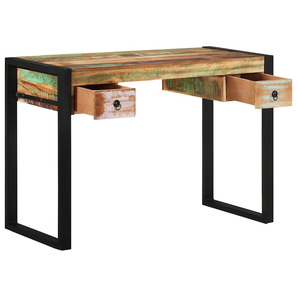 Vidaxl bureau massief gerecycled hout