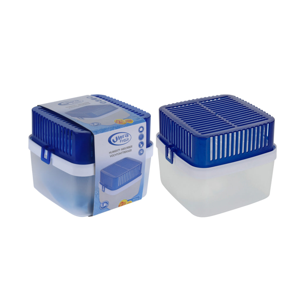 Ultra fresh vochtonttrekker 1.8l blauw wit
