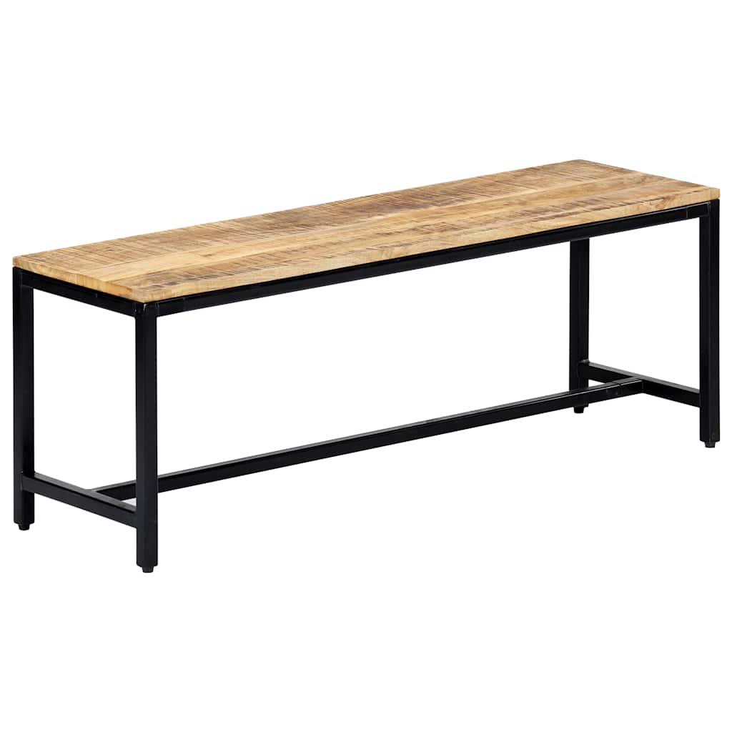 Vidaxl eetbank 120 cm massief ruw mangohout