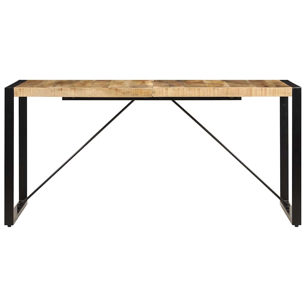 Vidaxl eettafel 160x80x75 cm massief mangohout