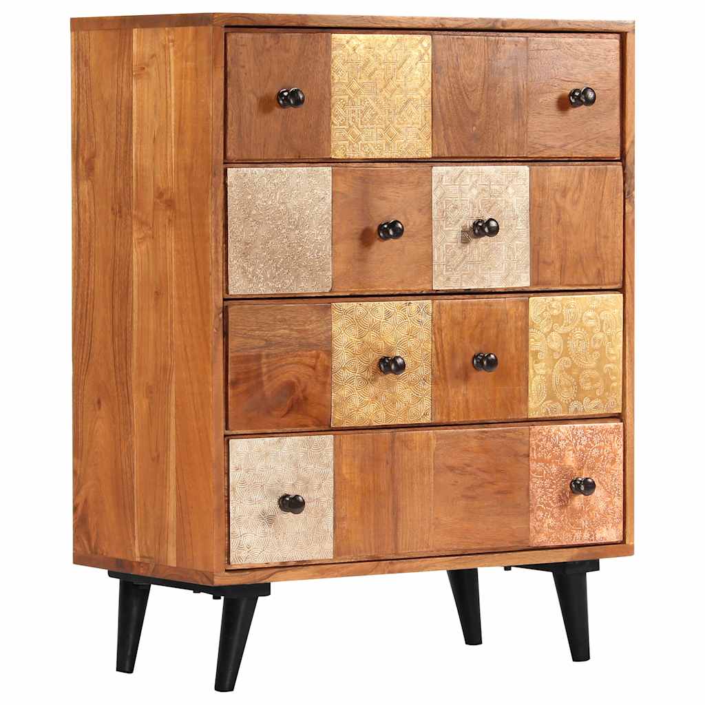Vidaxl ladekast 60x30x75 cm massief acaciahout