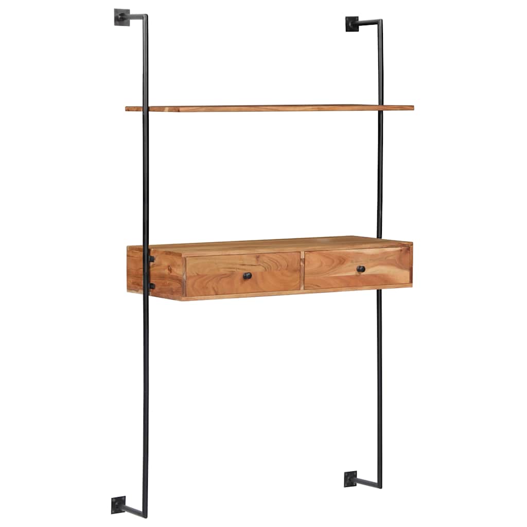 Vidaxl wandbureau 90x40x170 cm massief acaciahout