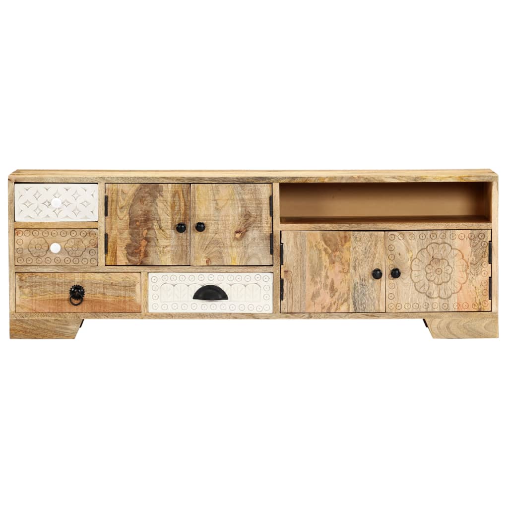 Vidaxl tv-meubel 120x30x40 cm massief mangohout