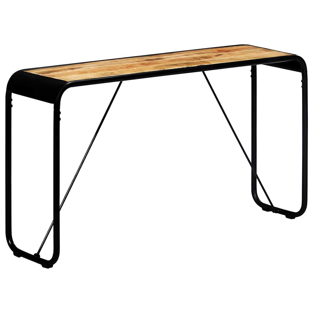 Vidaxl wandtafel 140x35x76 cm massief ruw mangohout