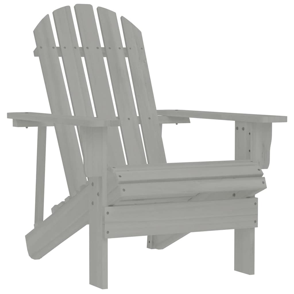 Vidaxl tuinstoel hout grijs