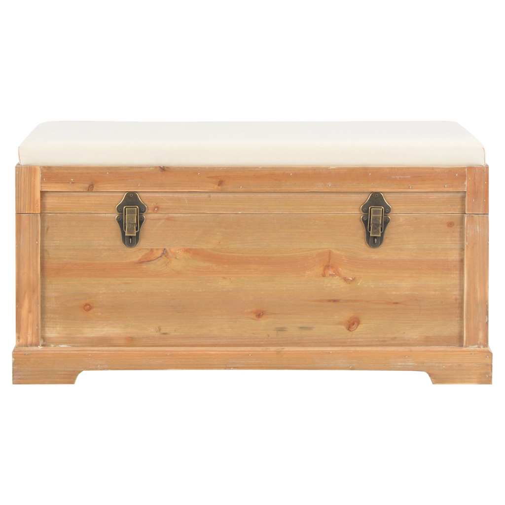 Vidaxl opslagkist met kussen 80x40x40 cm mdf