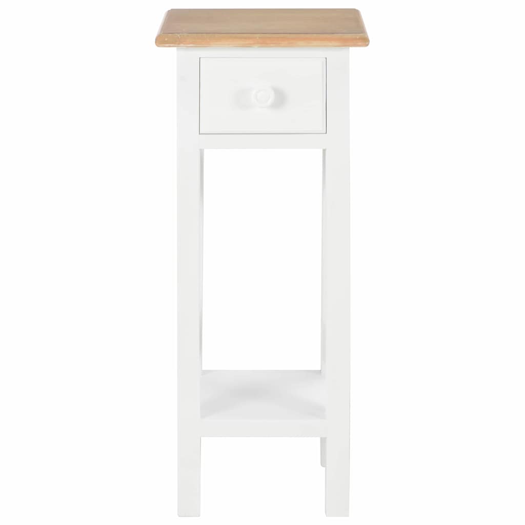Vidaxl bijzettafel 27x27x65,5 cm hout wit