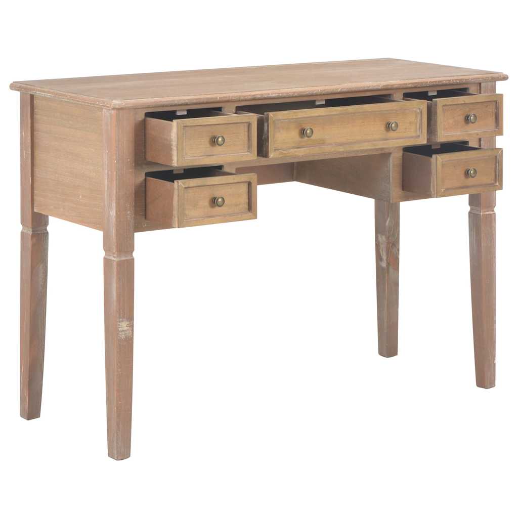 Vidaxl schrijftafel 109,5x45x77,5 cm hout bruin