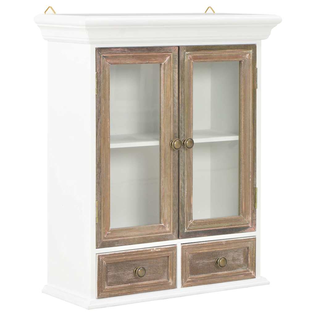 Vidaxl wandkast 49x22x59 cm bewerkt hout wit