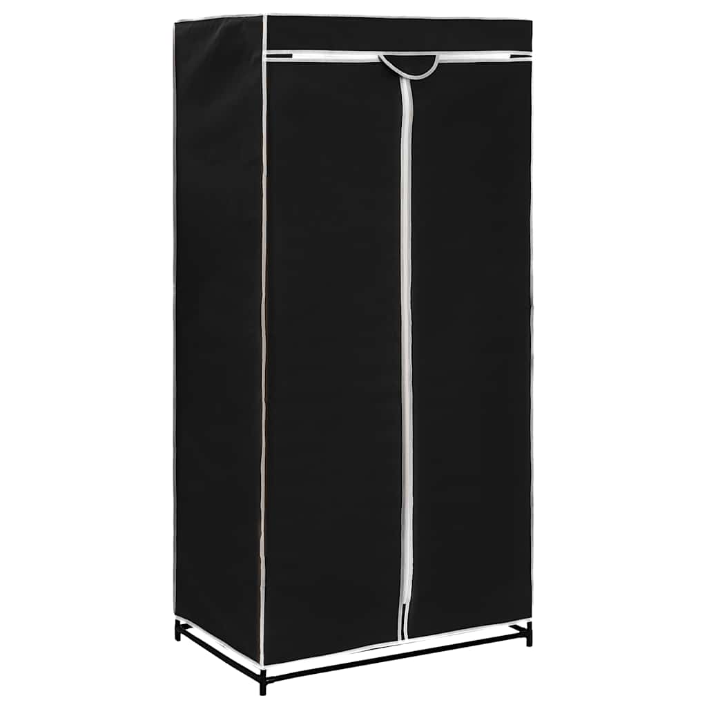 Vidaxl kledingkast 75x50x160 cm zwart