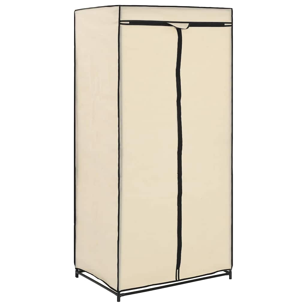Vidaxl kledingkast 75x50x160 cm crème