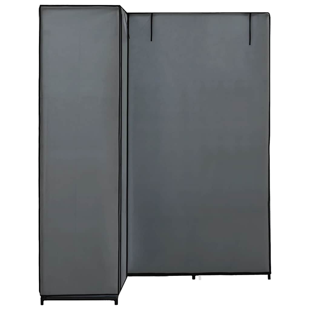 Vidaxl hoekkledingkast 130x87x169 cm grijs