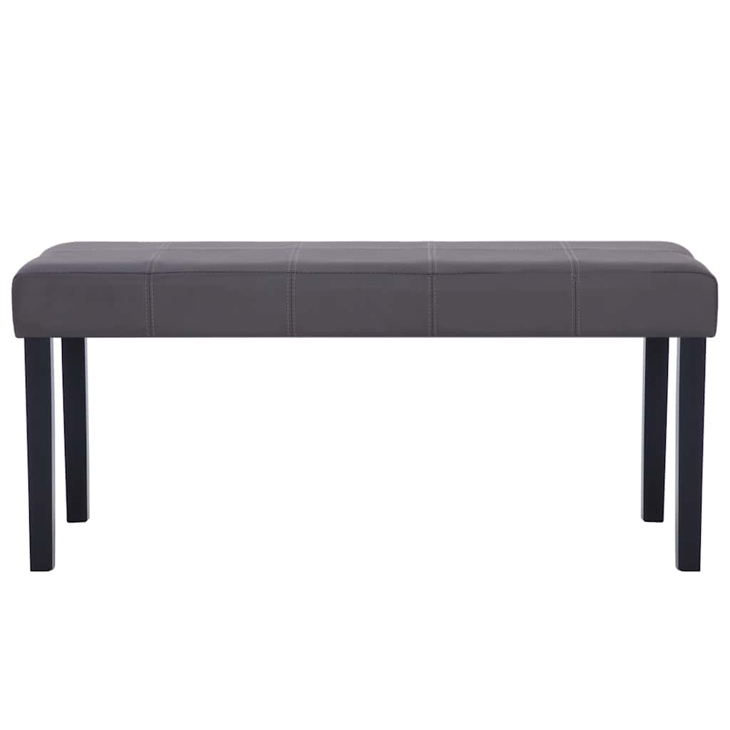 Vidaxl bankje 106 cm kunstleer grijs