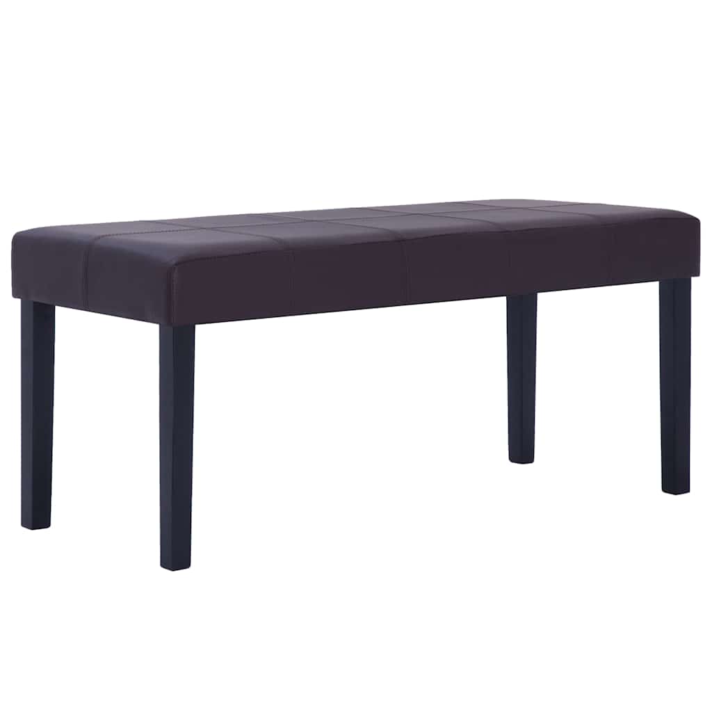 Vidaxl bankje 106 cm kunstleer bruin