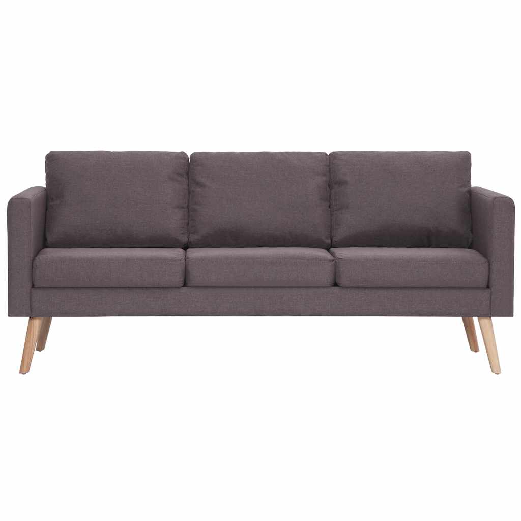 Vidaxl driezitsbank stof taupe