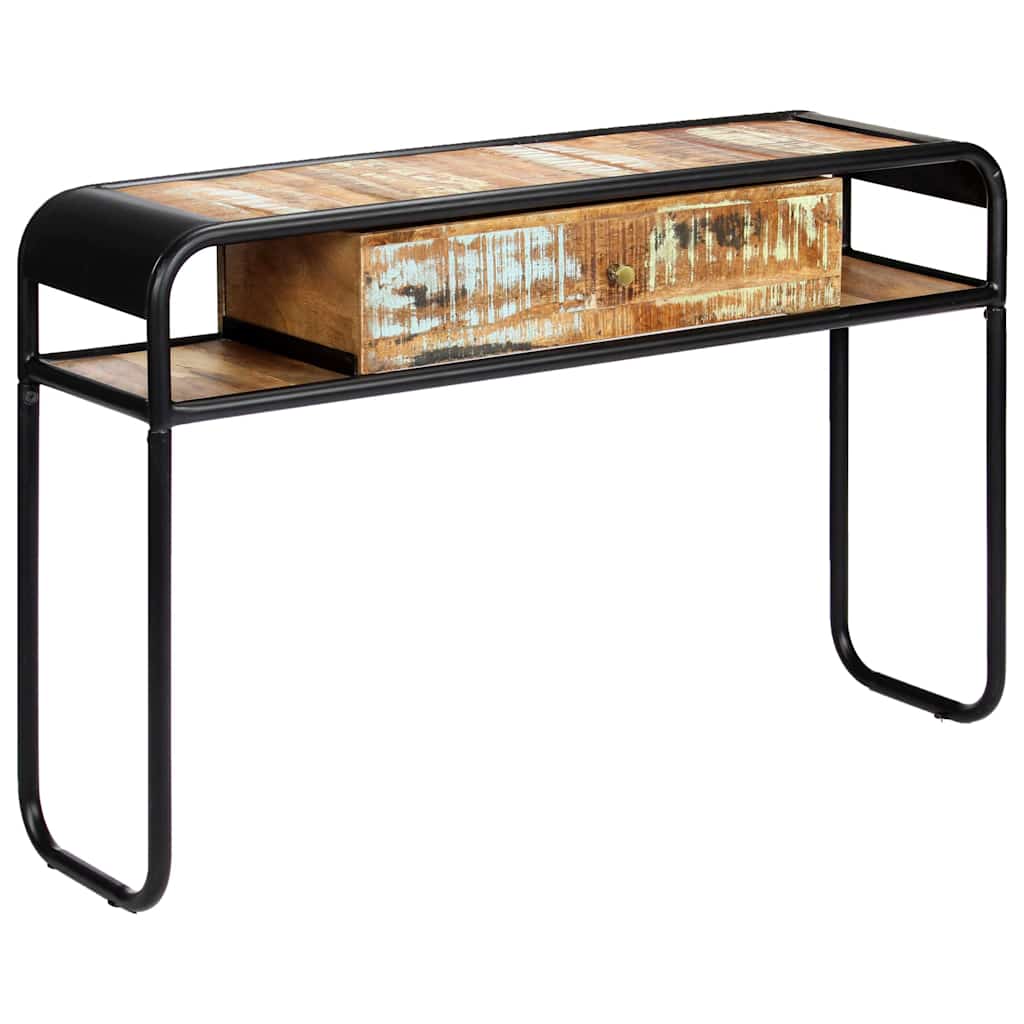 Vidaxl wandtafel 118x30x75 cm massief gerecycled hout