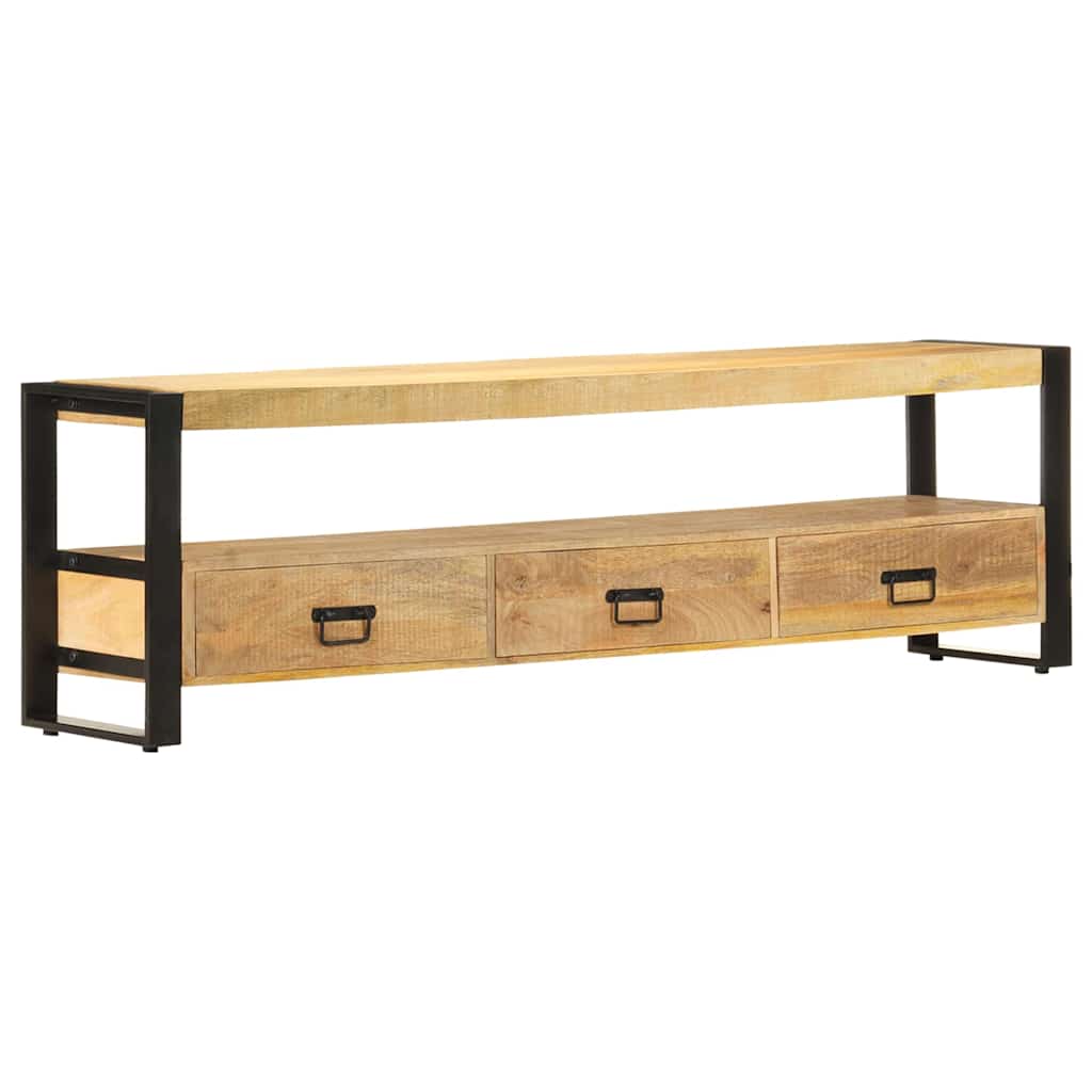 Vidaxl tv-meubel 150x30x45 cm massief mangohout