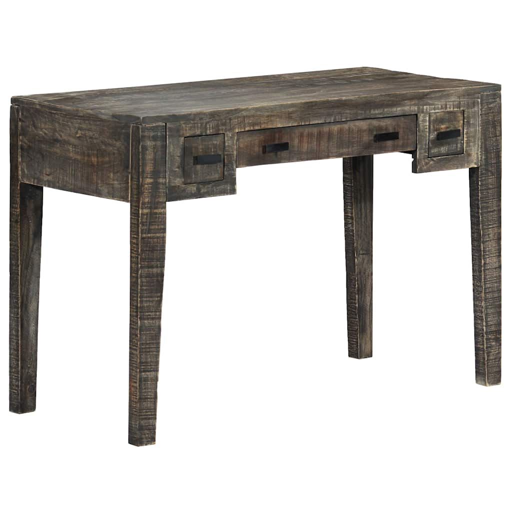 Vidaxl bureau 110x50x75 cm massief mangohout zwart