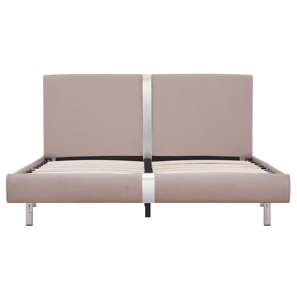 Vidaxl bedframe kunstleer cappuccino 140x200 cm