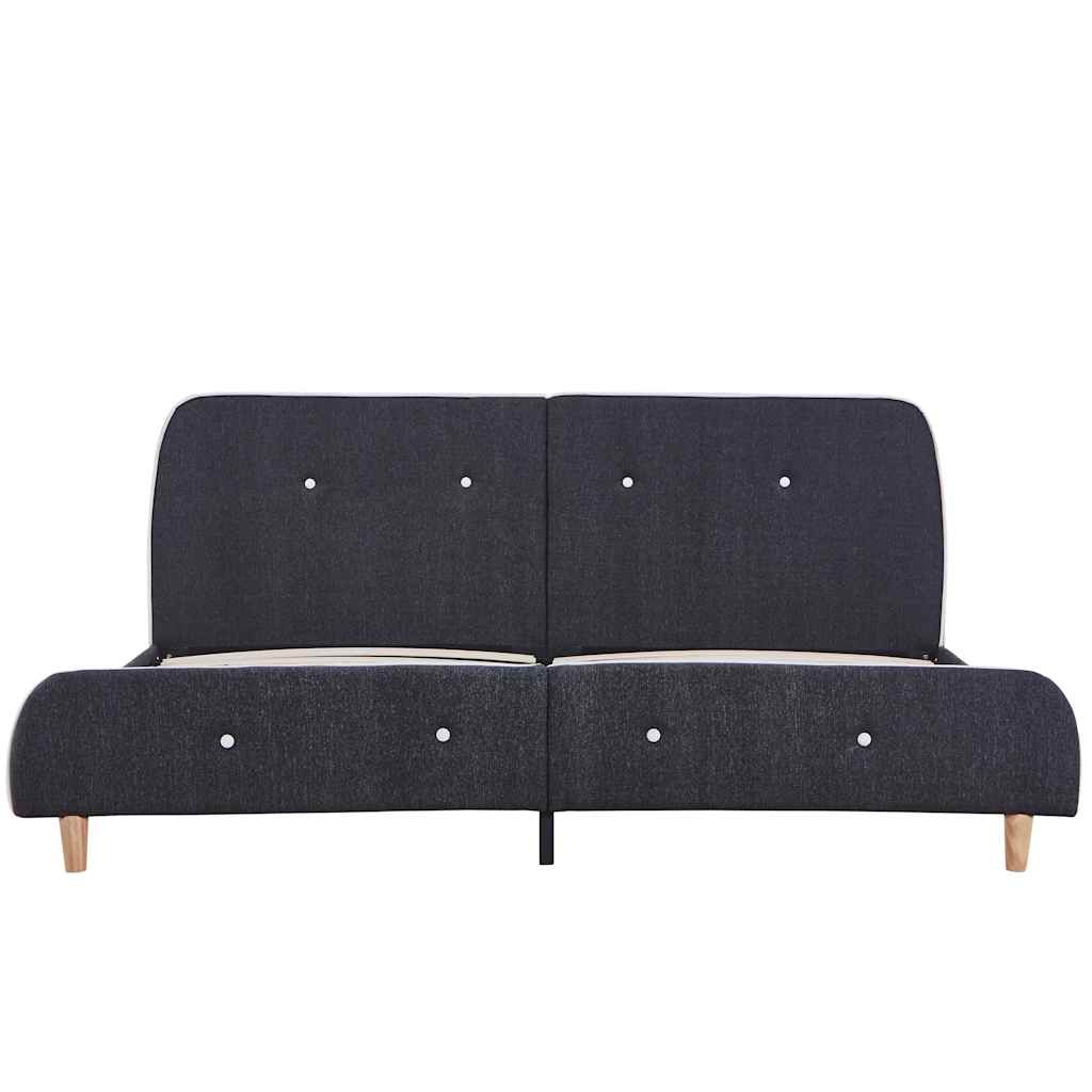 Vidaxl bedframe stof donkergrijs 160x200 cm