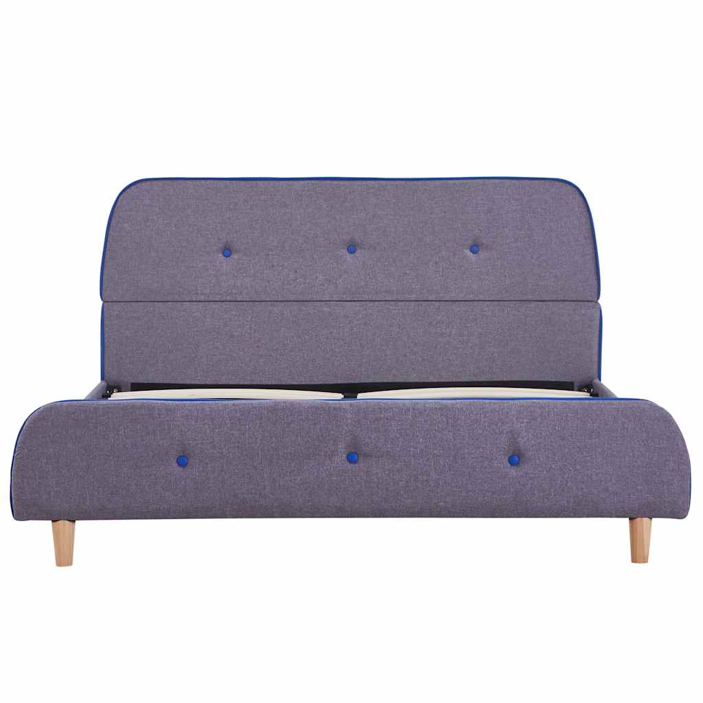 Vidaxl bedframe stof lichtgrijs 140x200 cm