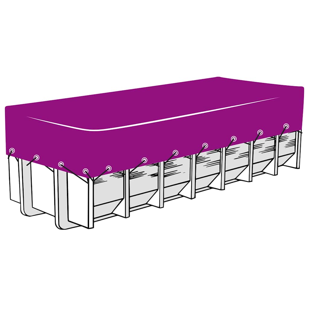 Vidaxl containernet 4x8 m hdpe zwart
