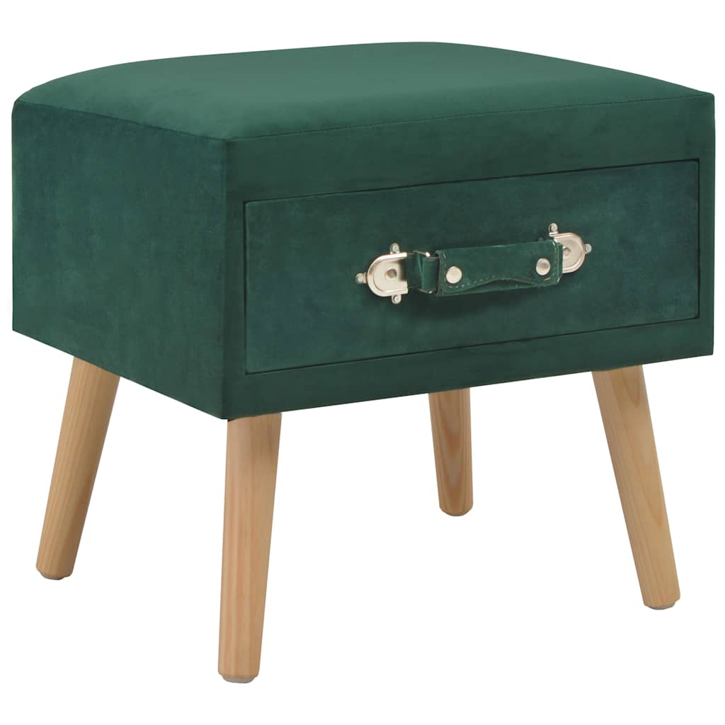 Vidaxl nachtkastjes 2 st 40x35x40 cm fluweel groen