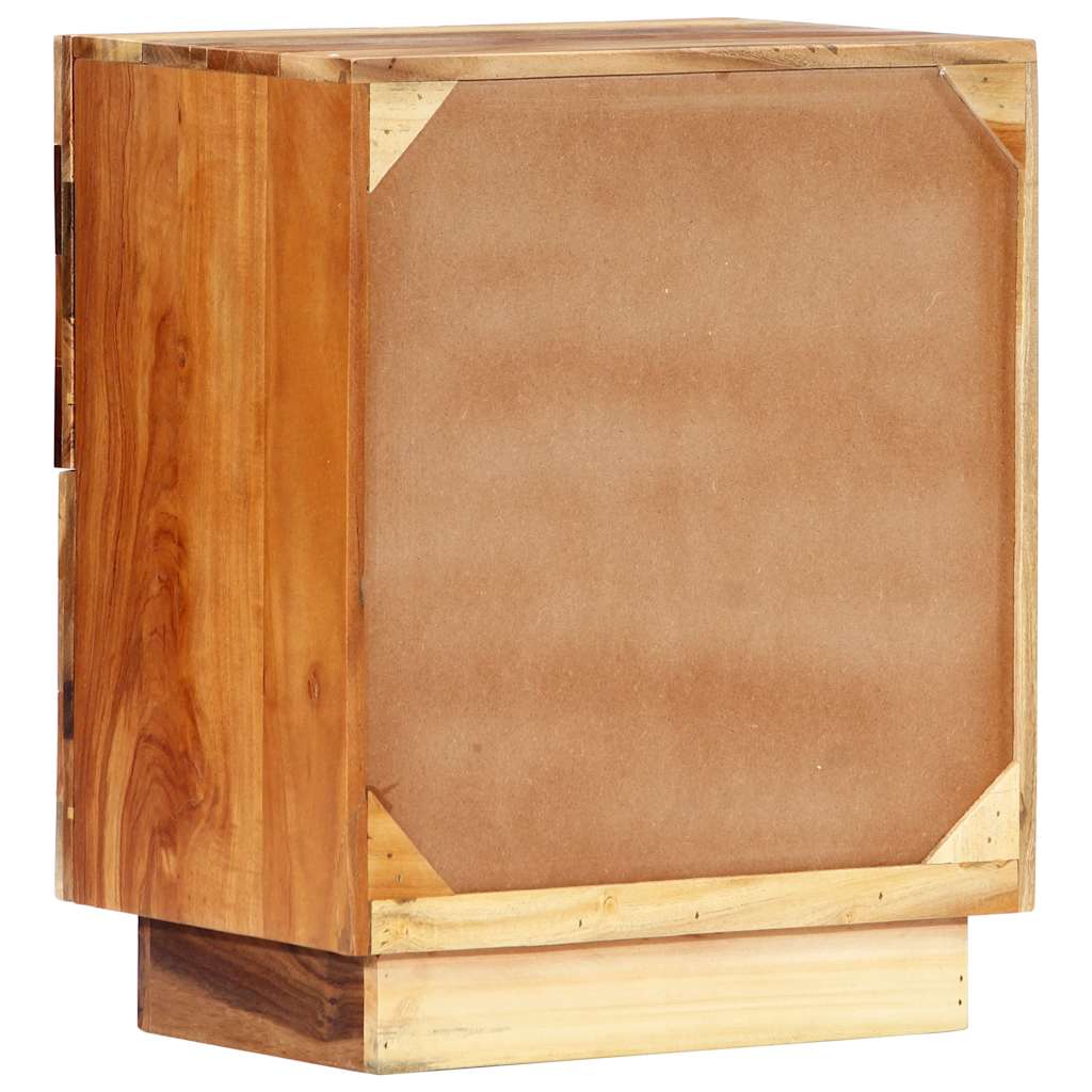 Vidaxl nachtkastje 40x30x50 cm massief gerecycled hout