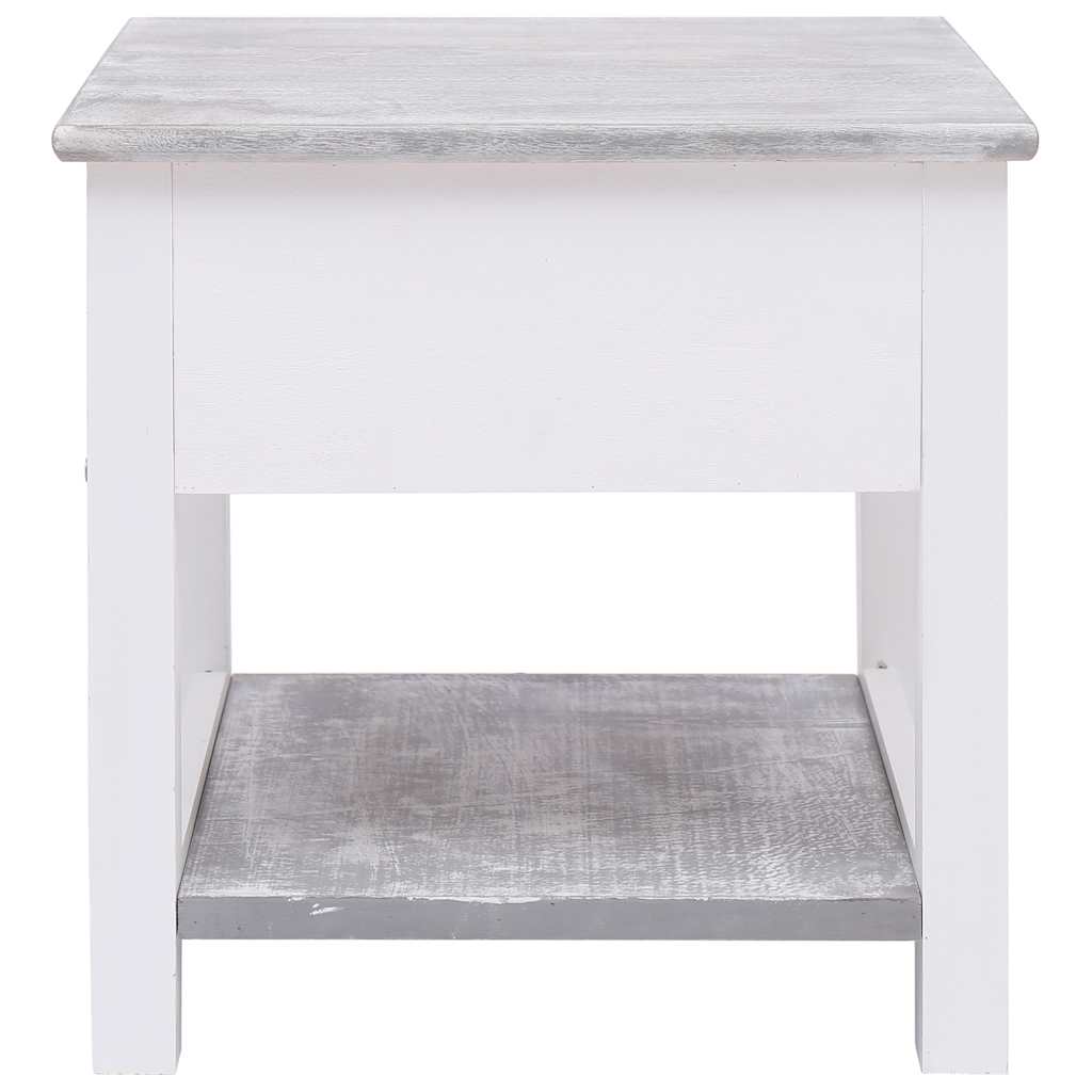 Vidaxl bijzettafel 40x40x40 cm paulowniahout grijs
