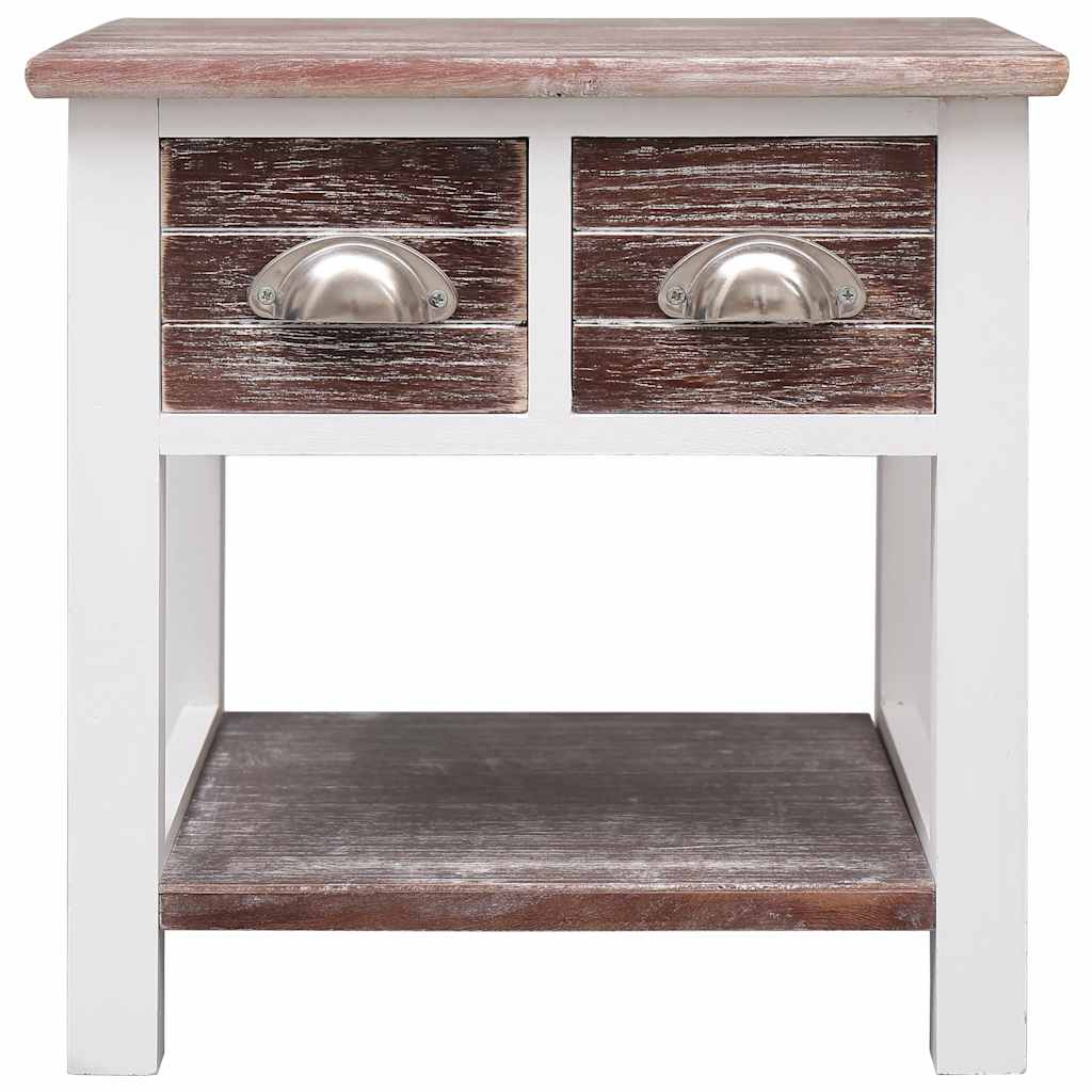 Vidaxl bijzettafel 40x40x40 cm paulowniahout bruin