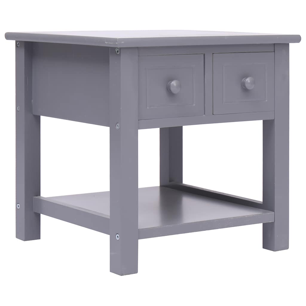 Vidaxl bijzettafel 40x40x40 cm paulowniahout grijs