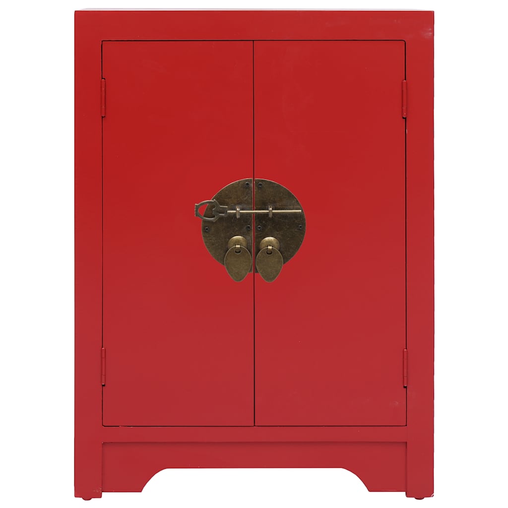 Vidaxl nachtkastje 38x28x52 cm paulowniahout rood