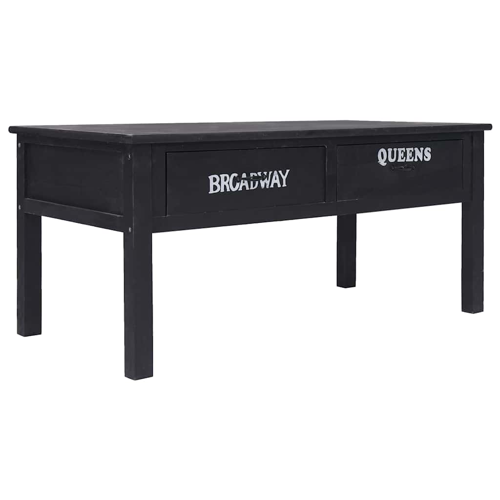 Vidaxl salontafel 100x50x45 cm hout zwart