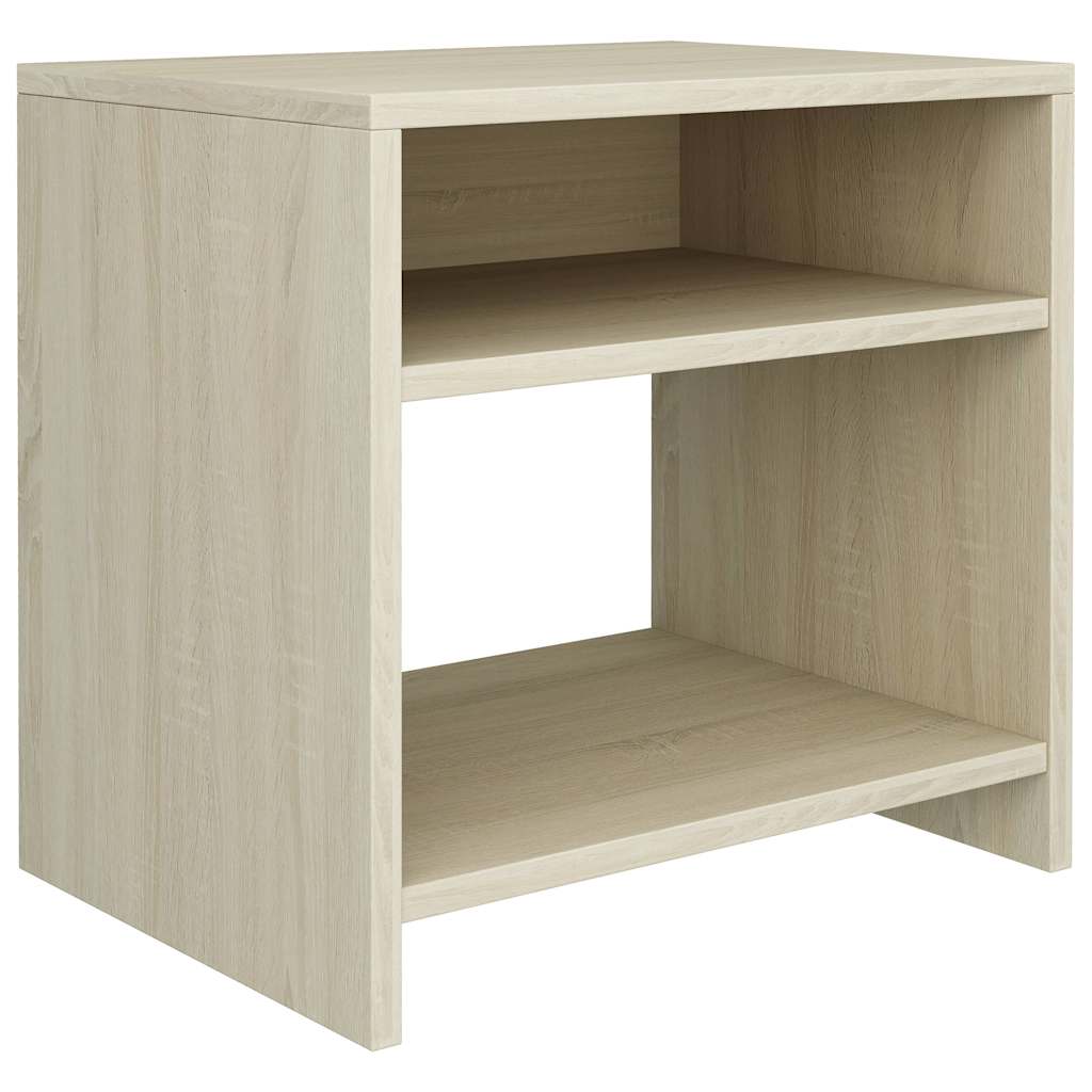 Vidaxl nachtkastje 40x30x40 cm bewerkt hout sonoma eikenkleurig