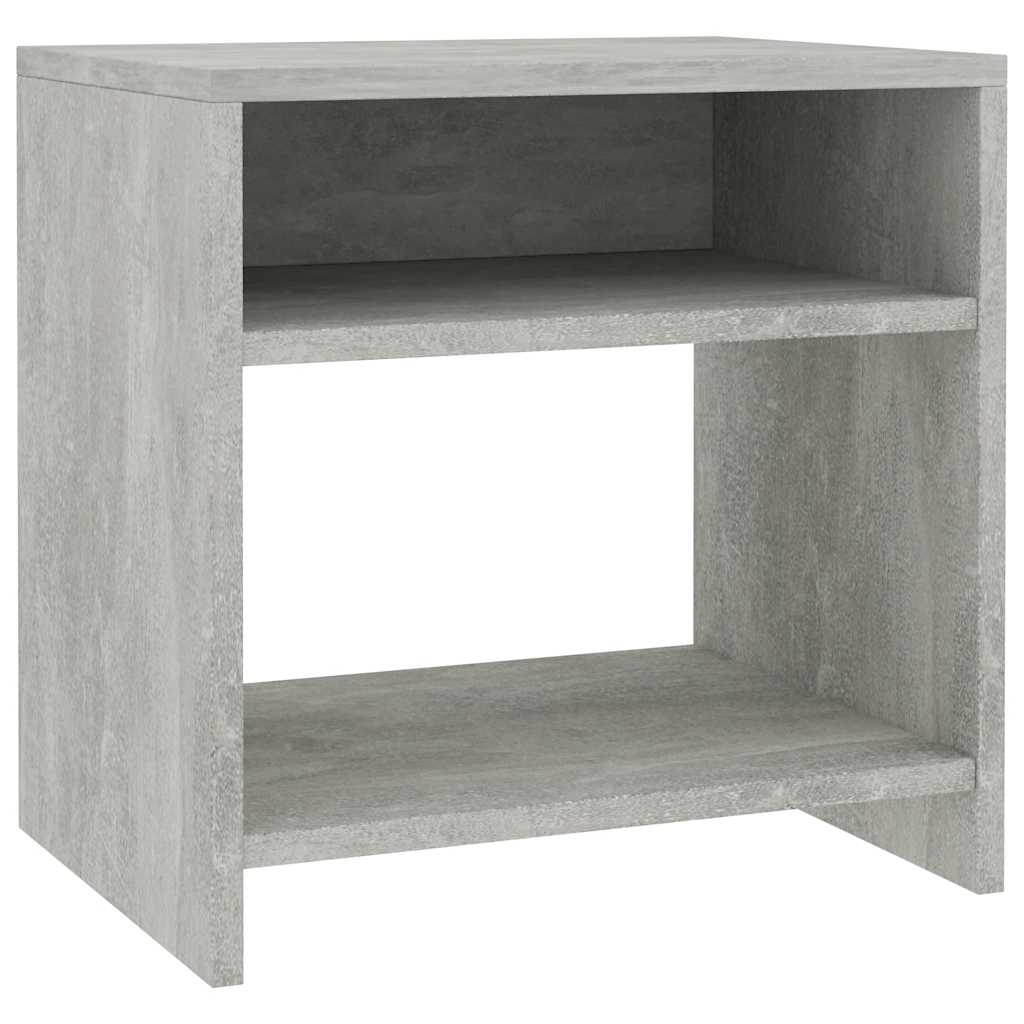 Vidaxl nachtkastje 40x30x40 cm bewerkt hout betongrijs