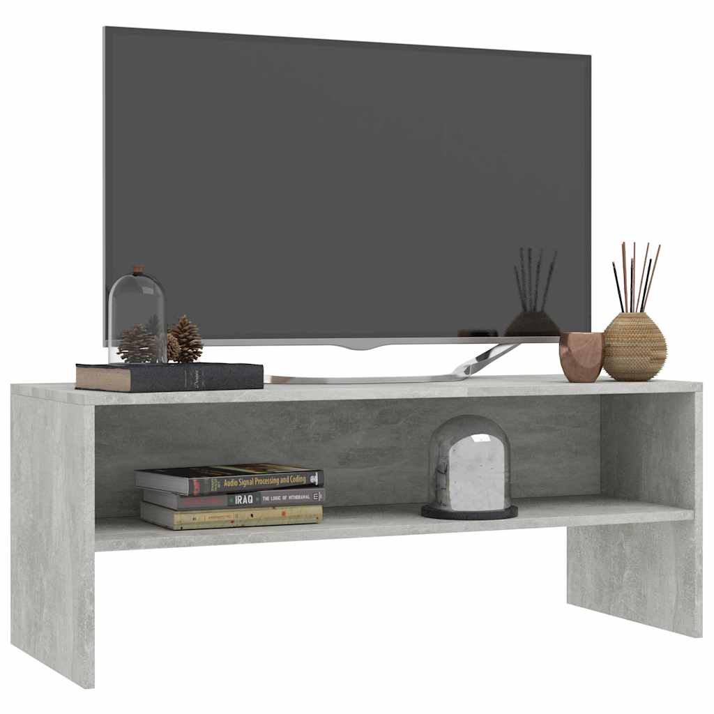 Vidaxl tv-meubel 100x40x40 cm bewerkt hout betongrijs