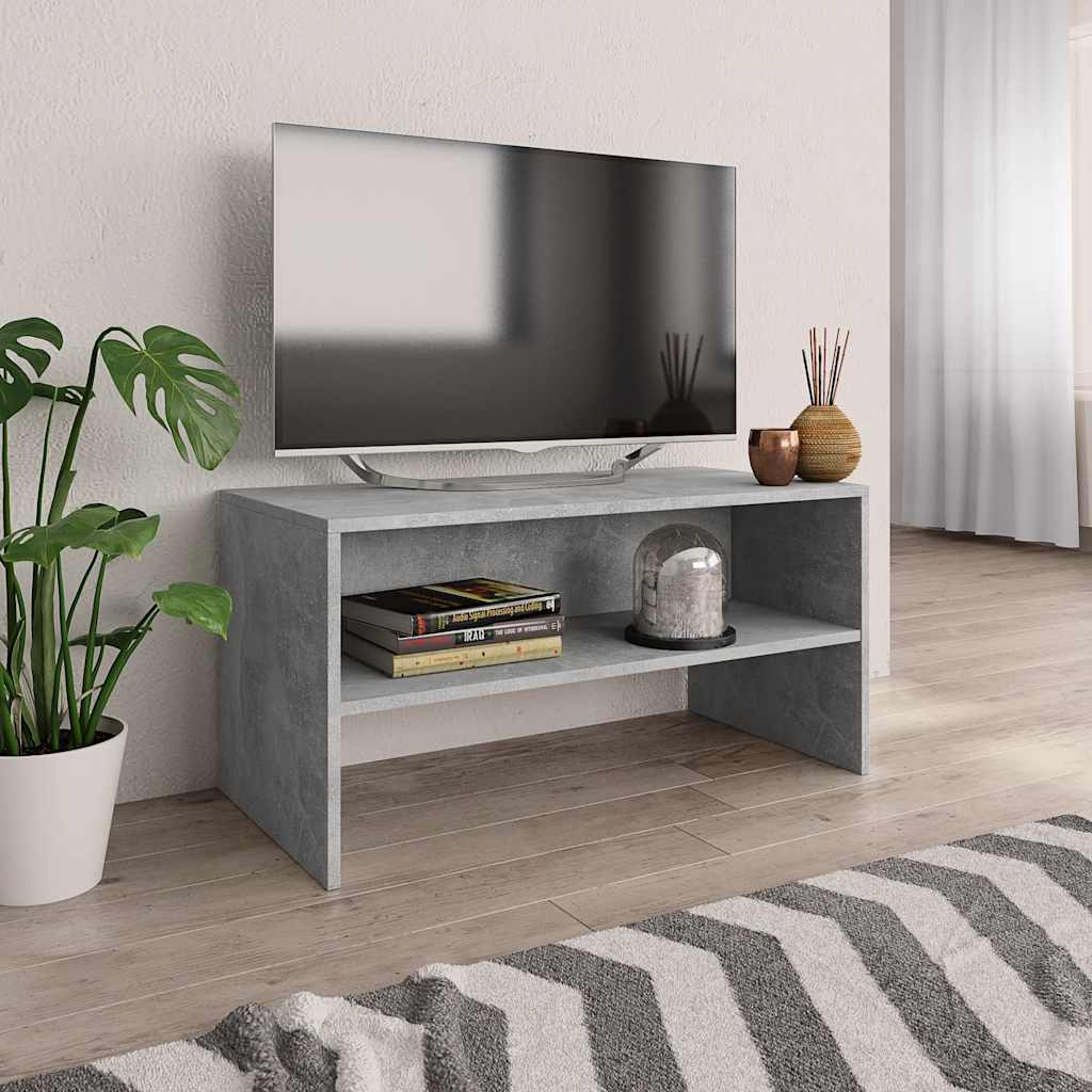Vidaxl tv-meubel 80x40x40 cm bewerkt hout betongrijs