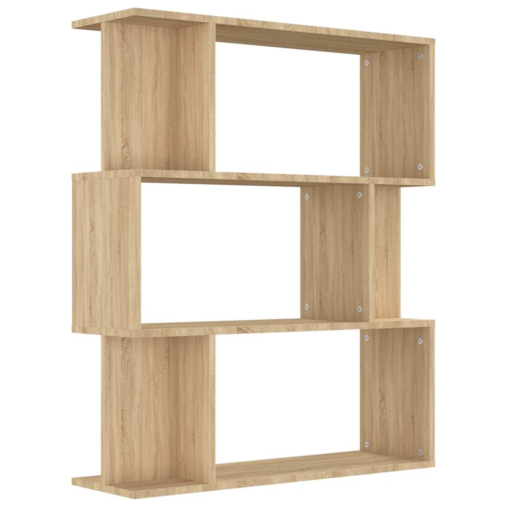 Vidaxl boekenkast kamerscherm 80x24x96 cm bewerkt hout sonoma eiken