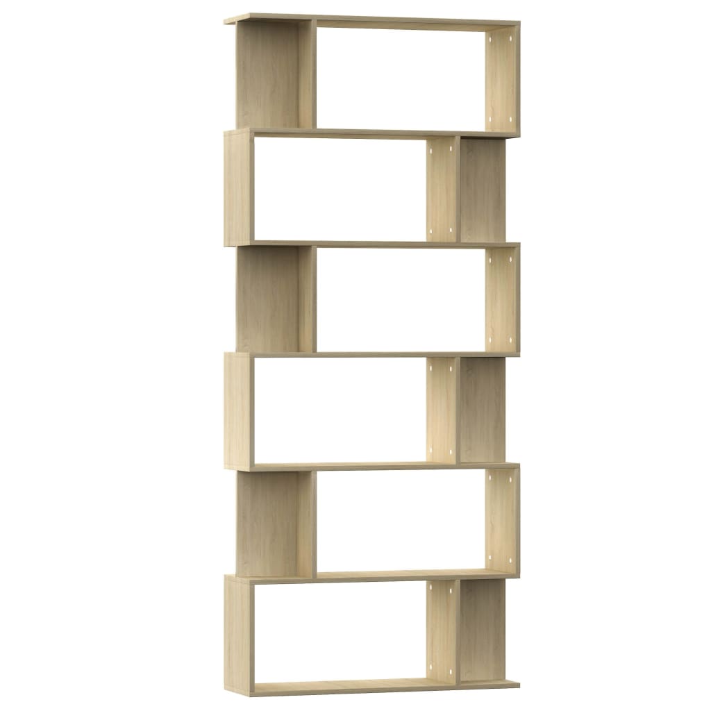 Vidaxl boekenkast kamerscherm 80x24x192 cm bewerkt hout sonoma eiken